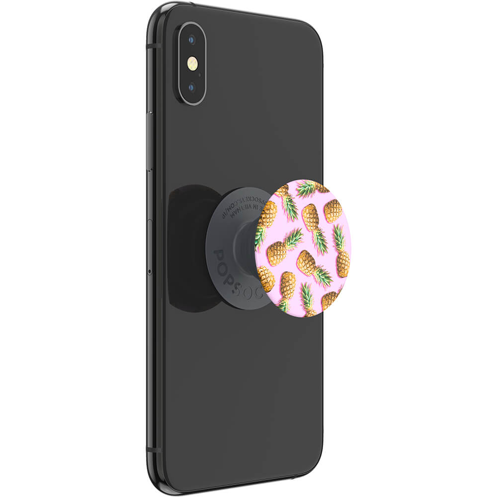 PopSockets Basic Grip Med Stllfunktion Pineapple Palooza