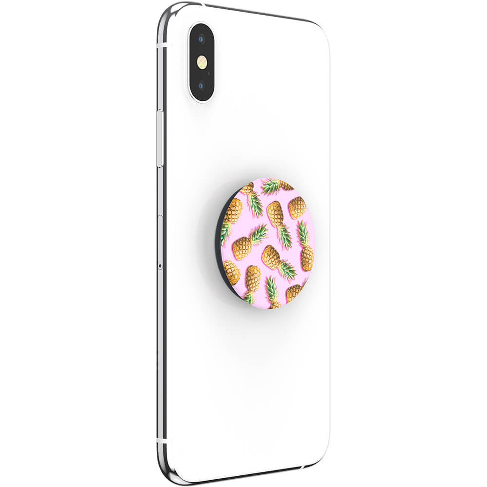 PopSockets Basic Grip Med Stllfunktion Pineapple Palooza