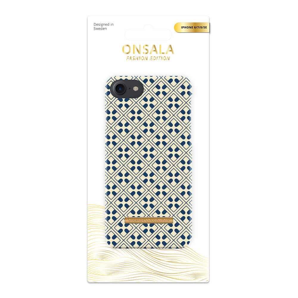 ONSALA iPhone 6/7/8/SE Mobilskal Soft Blue Marocco