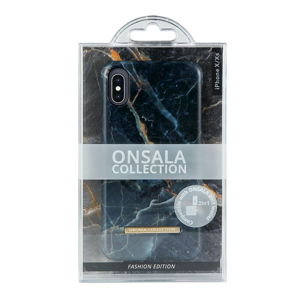 ONSALA iPhone X/Xs Mobilskal Shine Grey Marble
