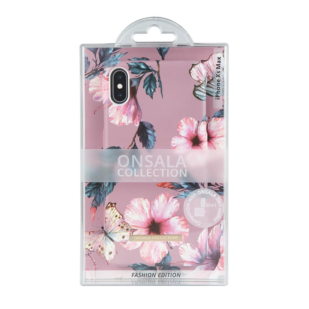 ONSALA iPhone XS Max Mobilskal Shine Dusty Pink viol