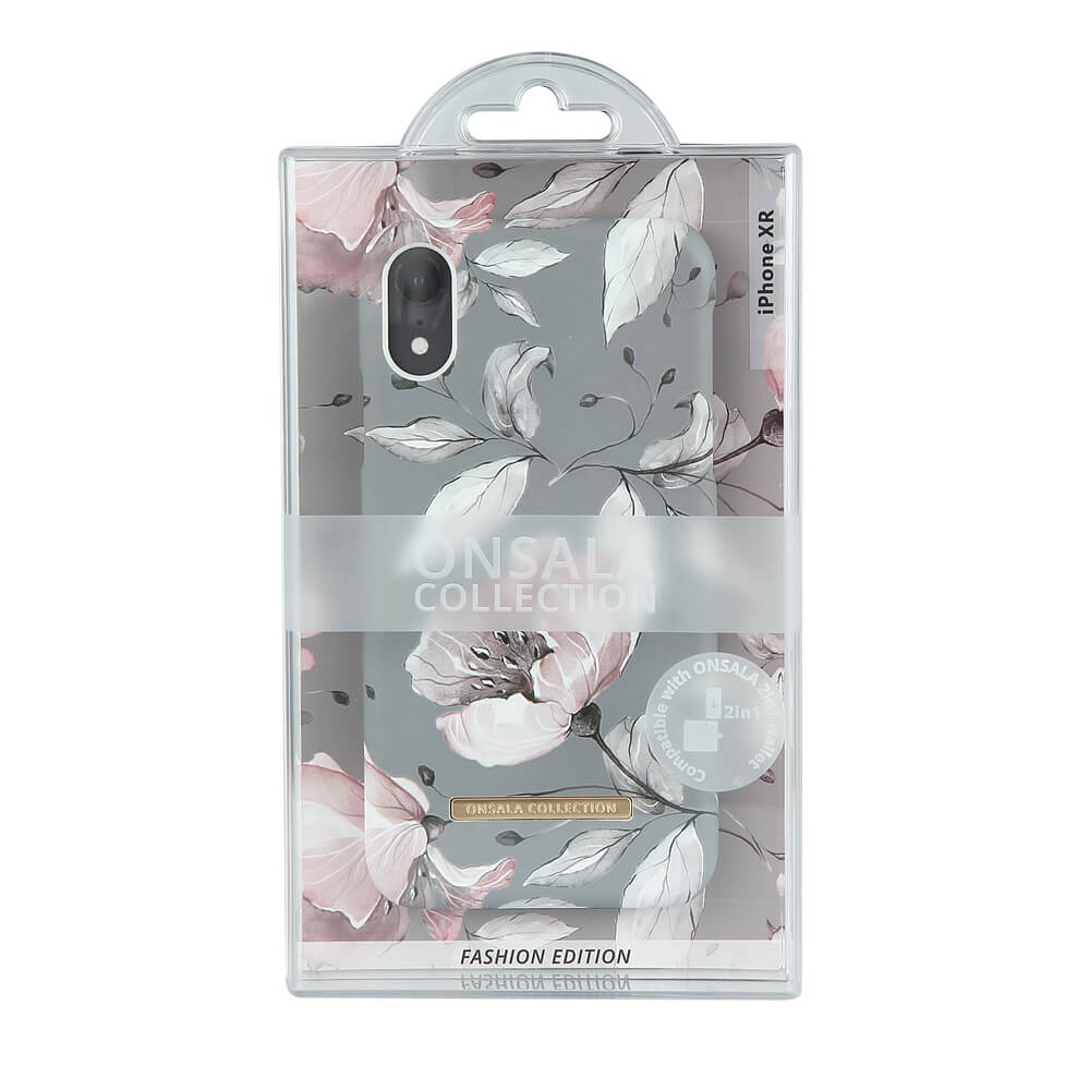 ONSALA iPhone XR Mobilskal Soft Flowerleaves