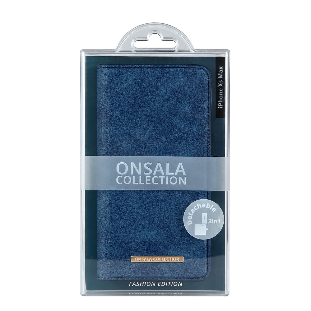 ONSALA iPhone XS Max 2in1 Magnet Fodral / Skal Royal Blue