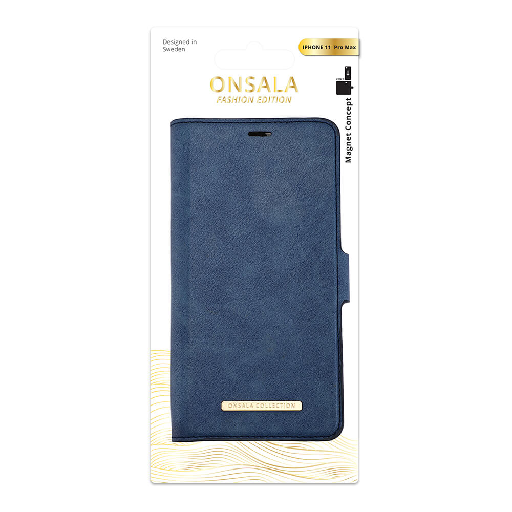 ONSALA iPhone 11 Pro Max 2in1 Magnet Fodral / Skal Royal Blue