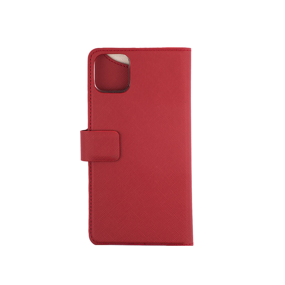 ONSALA iPhone 11 Pro Max 2in1 Magnet Fodral / Skal Saffiano Red