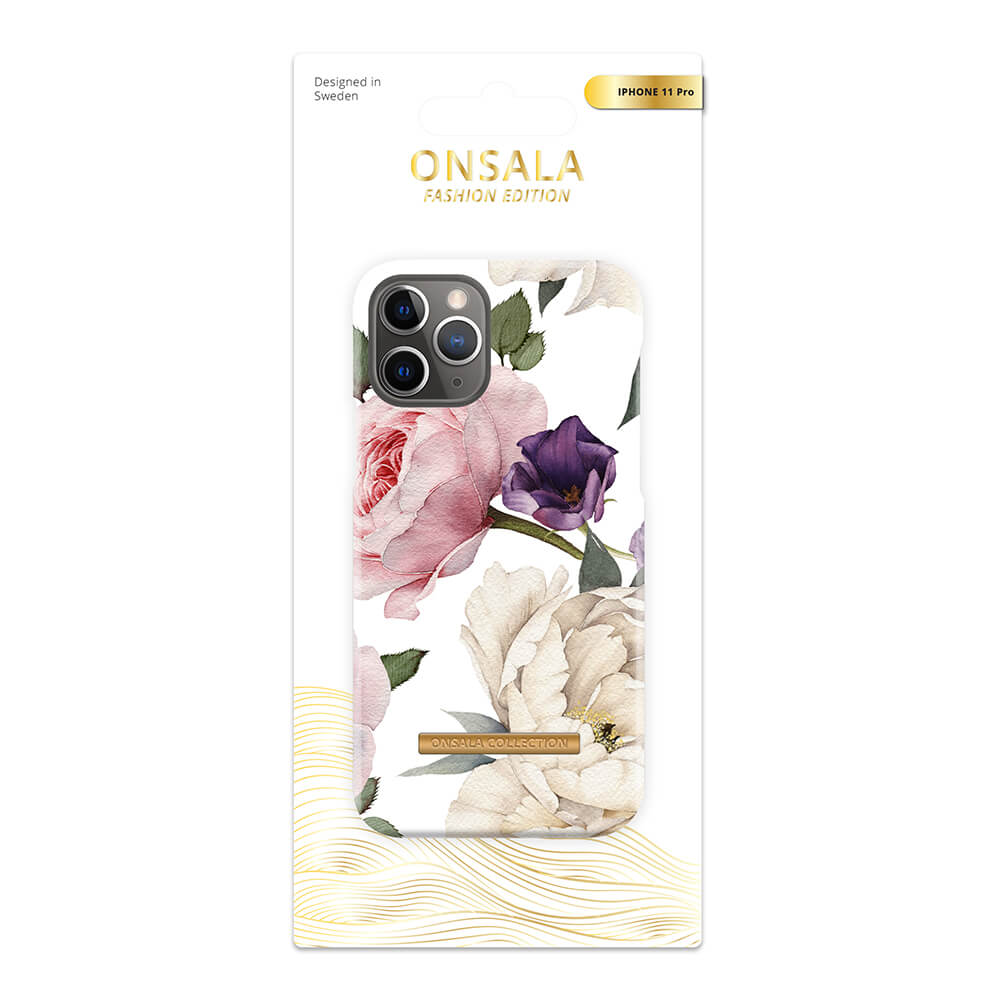 ONSALA iPhone 11 Pro Mobilskal Soft Rose Garden