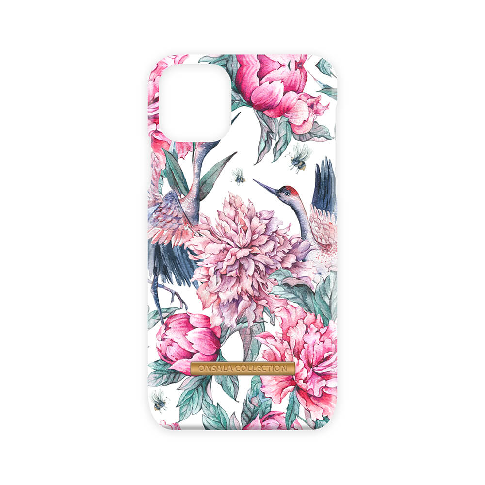 ONSALA iPhone 11 Pro Max Mobilskal Soft Pink Crane