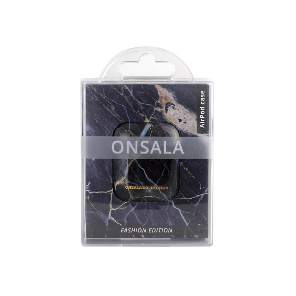 ONSALA AirPods Fodral Black Galaxy Marble