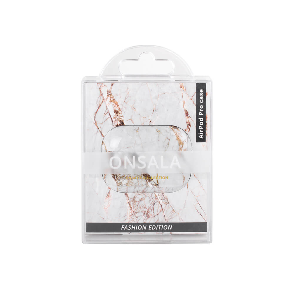ONSALA AirPods Pro Fodral White Rhino Marble
