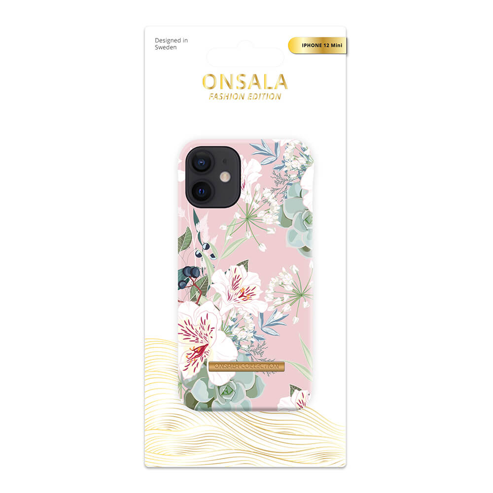 ONSALA iPhone 12 Mini Mobilskal Soft Clove Flower