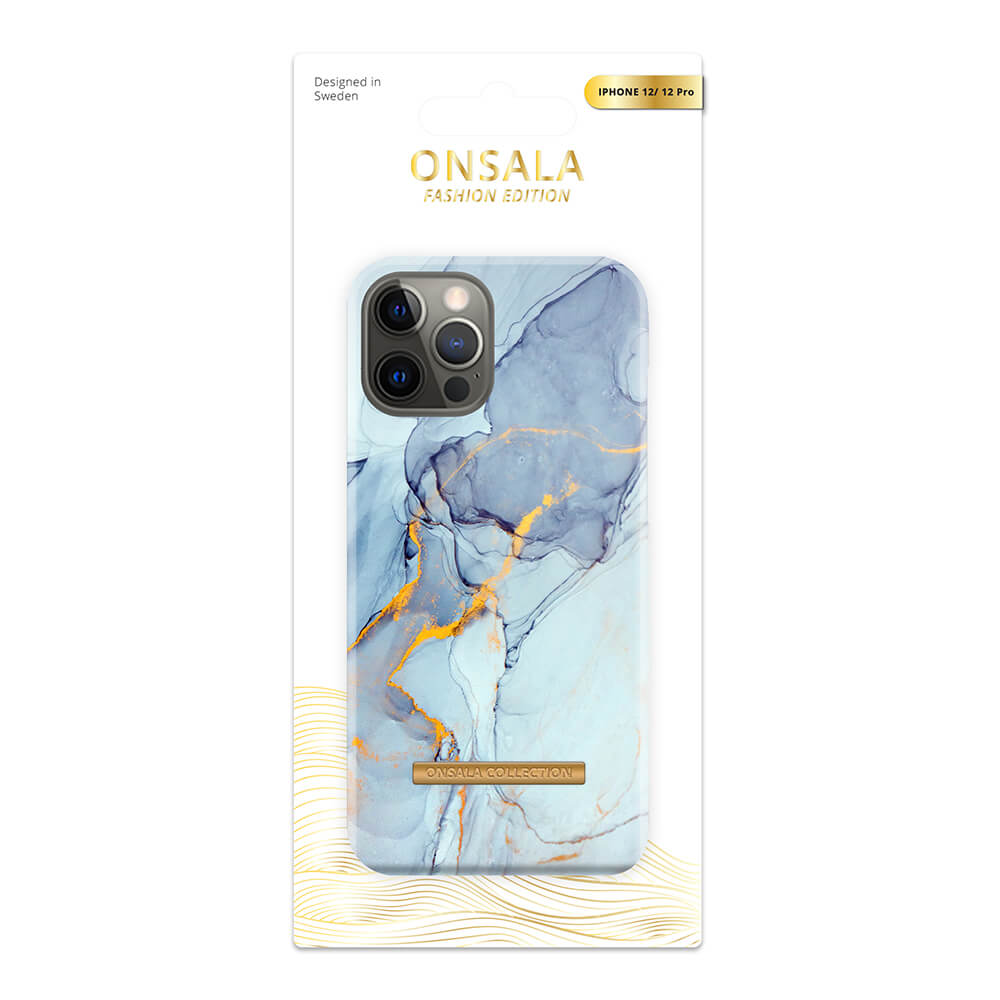 ONSALA iPhone 12 / 12 Pro Mobilskal Soft Gredelin Marble