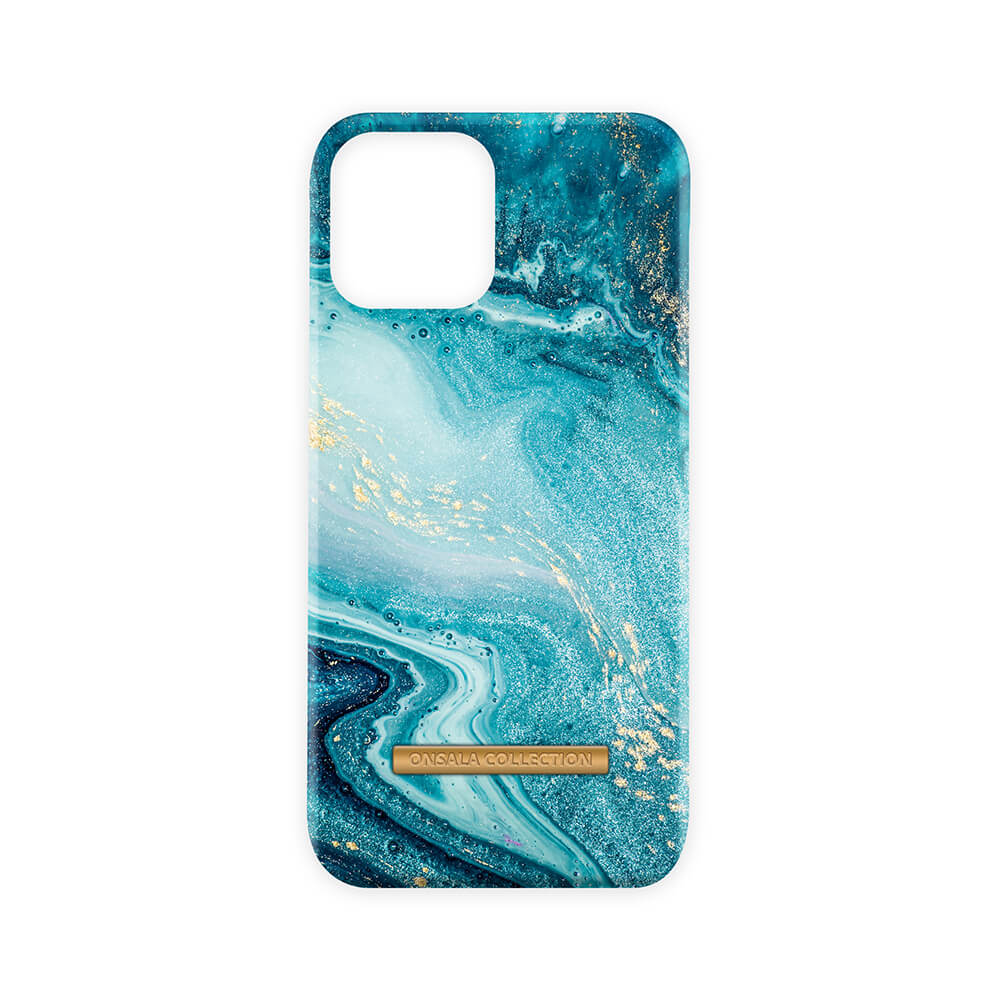 ONSALA iPhone 12 Pro Max Mobilskal Soft Blue Sea Marble