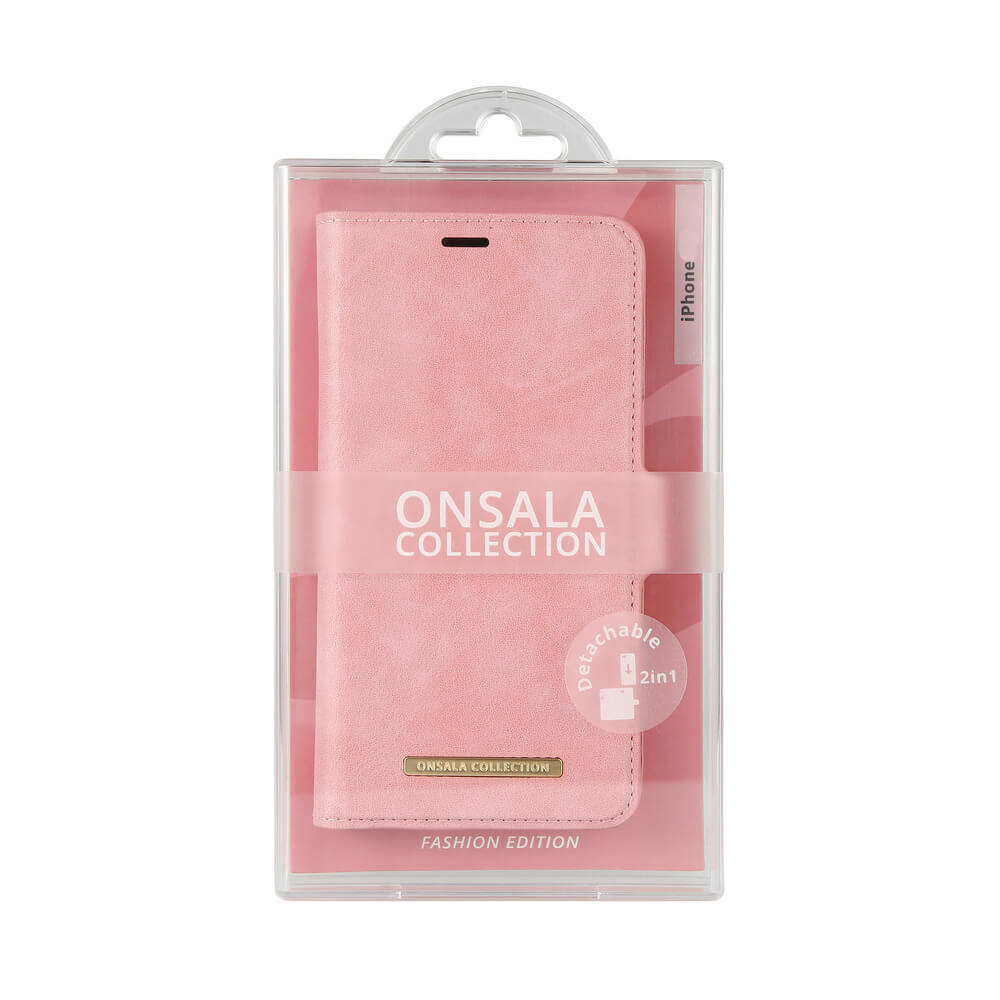 ONSALA iPhone 12 Mini 2in1 Magnet Fodral / Skal Dusty Pink