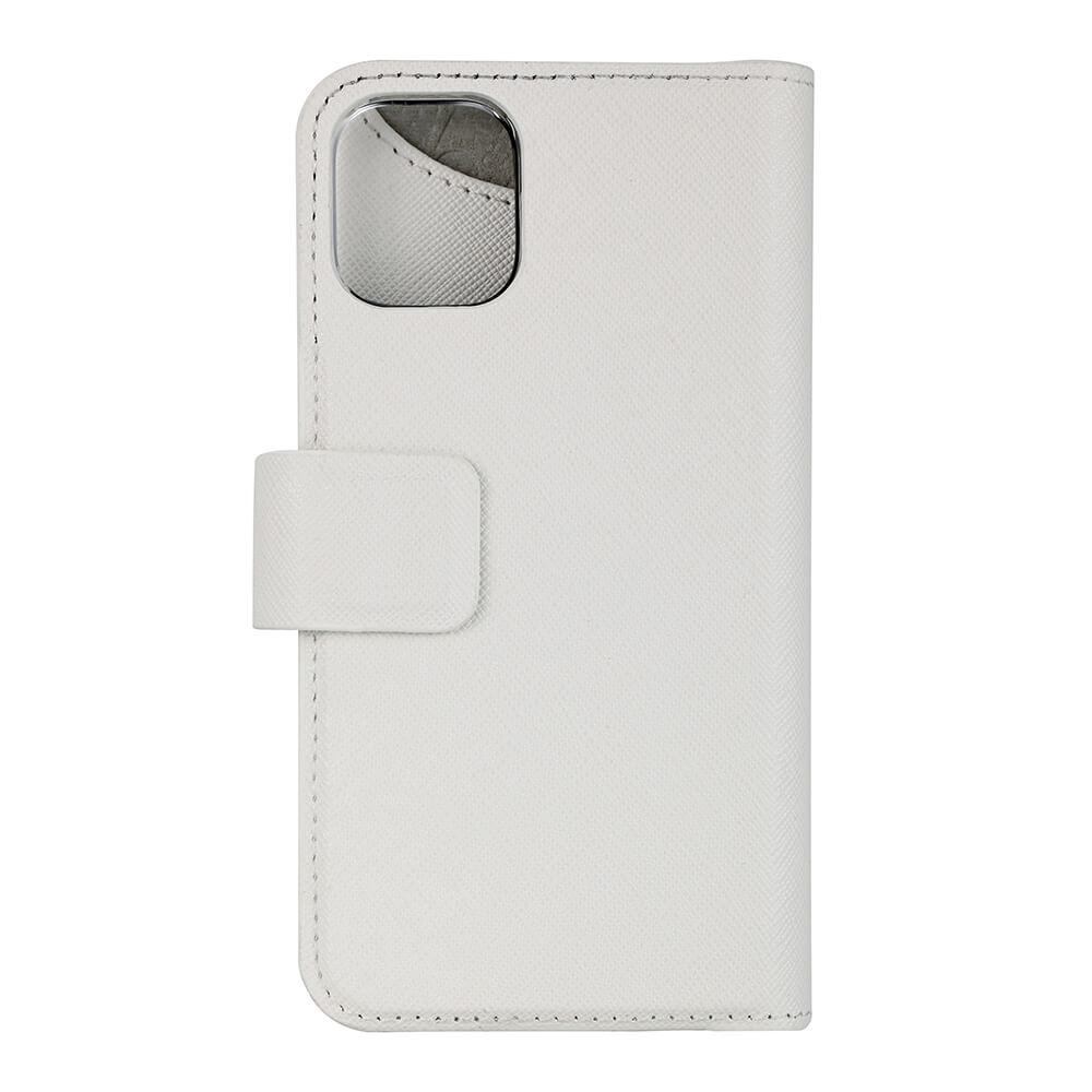 ONSALA iPhone 12 Mini 2in1 Magnet Fodral / Skal Saffiano White