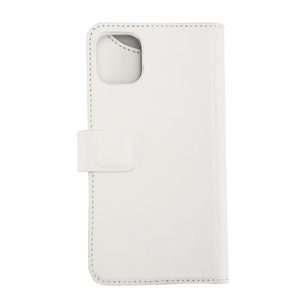 ONSALA iPhone 12 / 12 Pro 2in1 Magnet Fodral / Skal Saffiano White