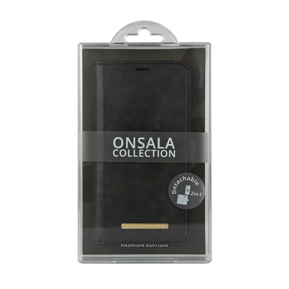 ONSALA iPhone 12 Pro Max 2in1 Magnet Fodral / Skal Midnight Black