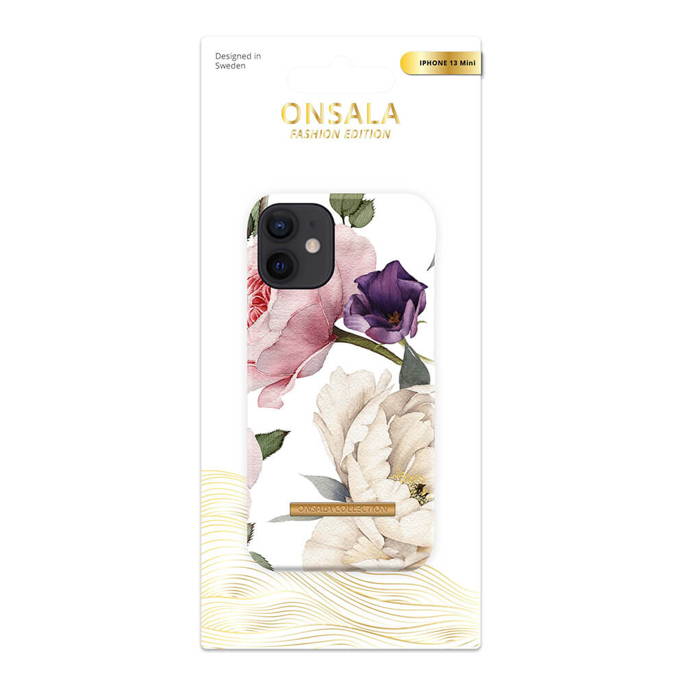 ONSALA iPhone 13 Mini Mobilskal Soft Rose Garden