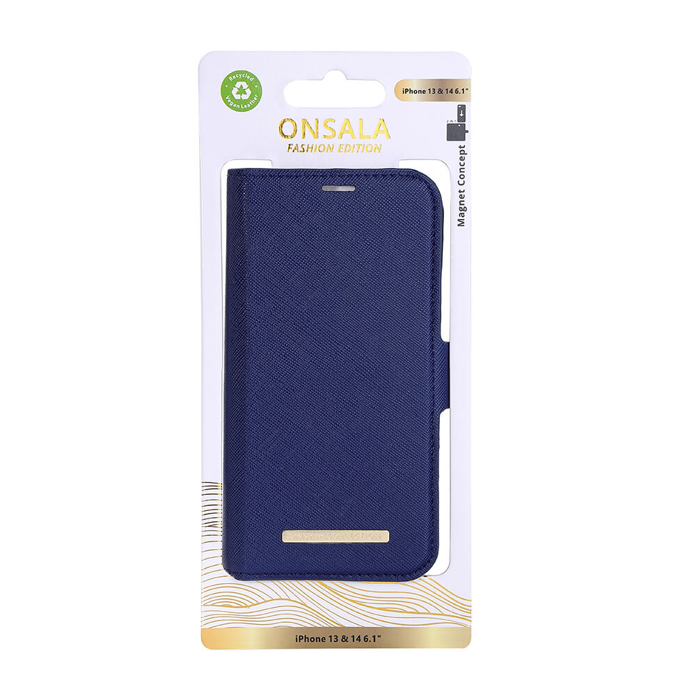 ONSALA iPhone 14 / 13 Fodral ECO Navy Blue