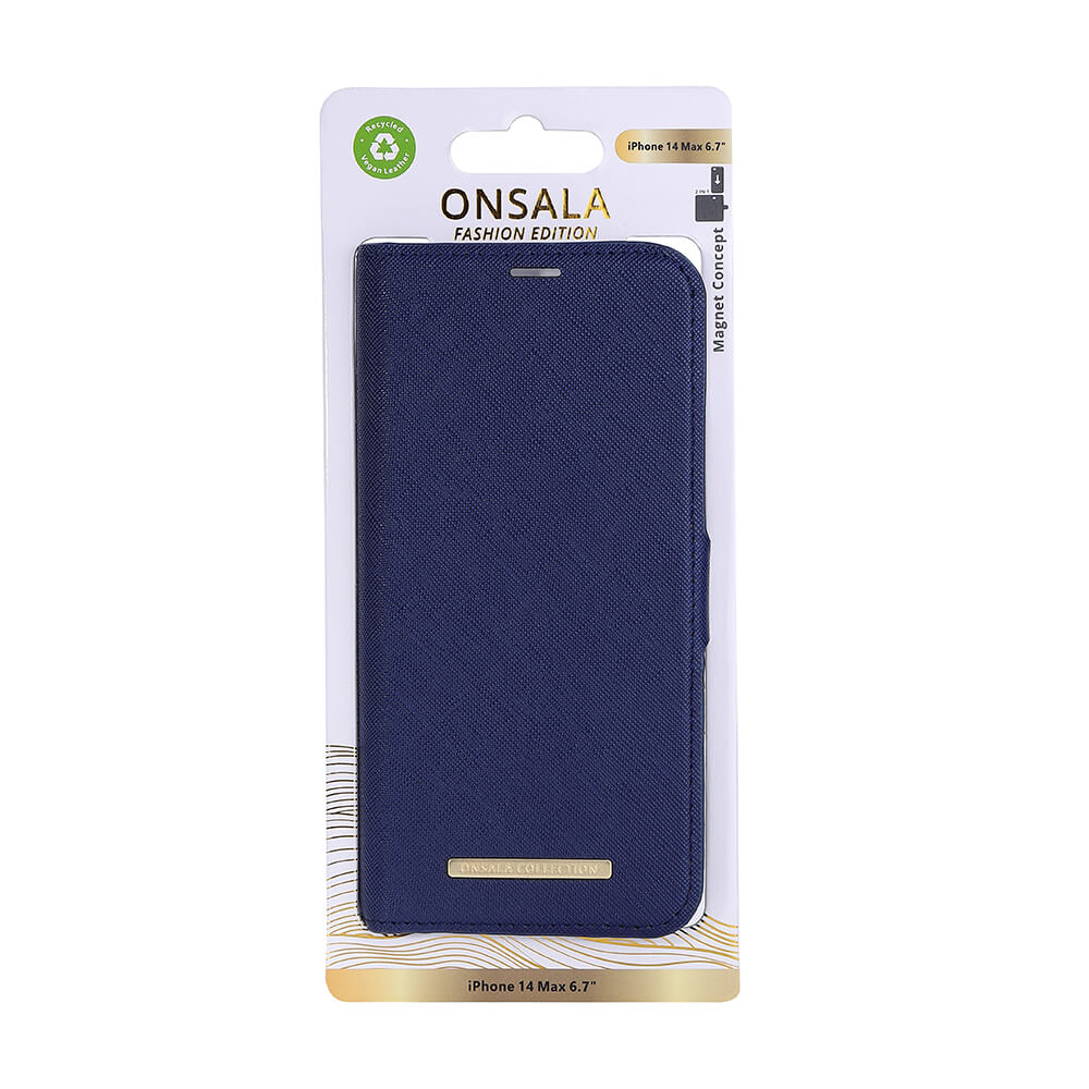 ONSALA iPhone 14 Plus Fodral ECO Navy Blue