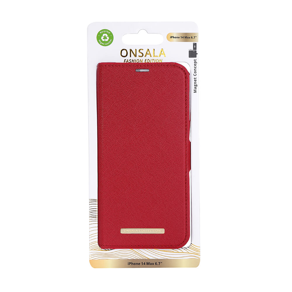 ONSALA iPhone 14 Plus Fodral ECO Rd
