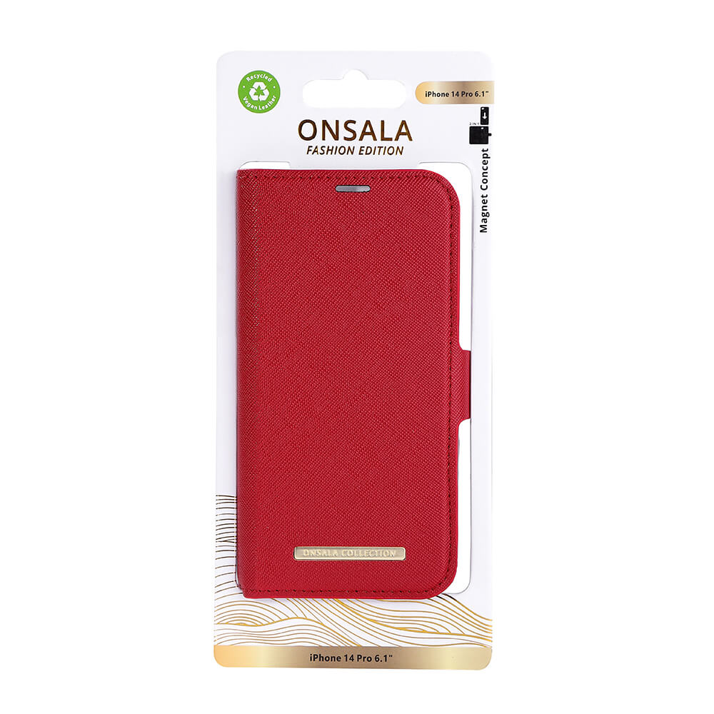 ONSALA iPhone 14 Pro Fodral ECO Rd