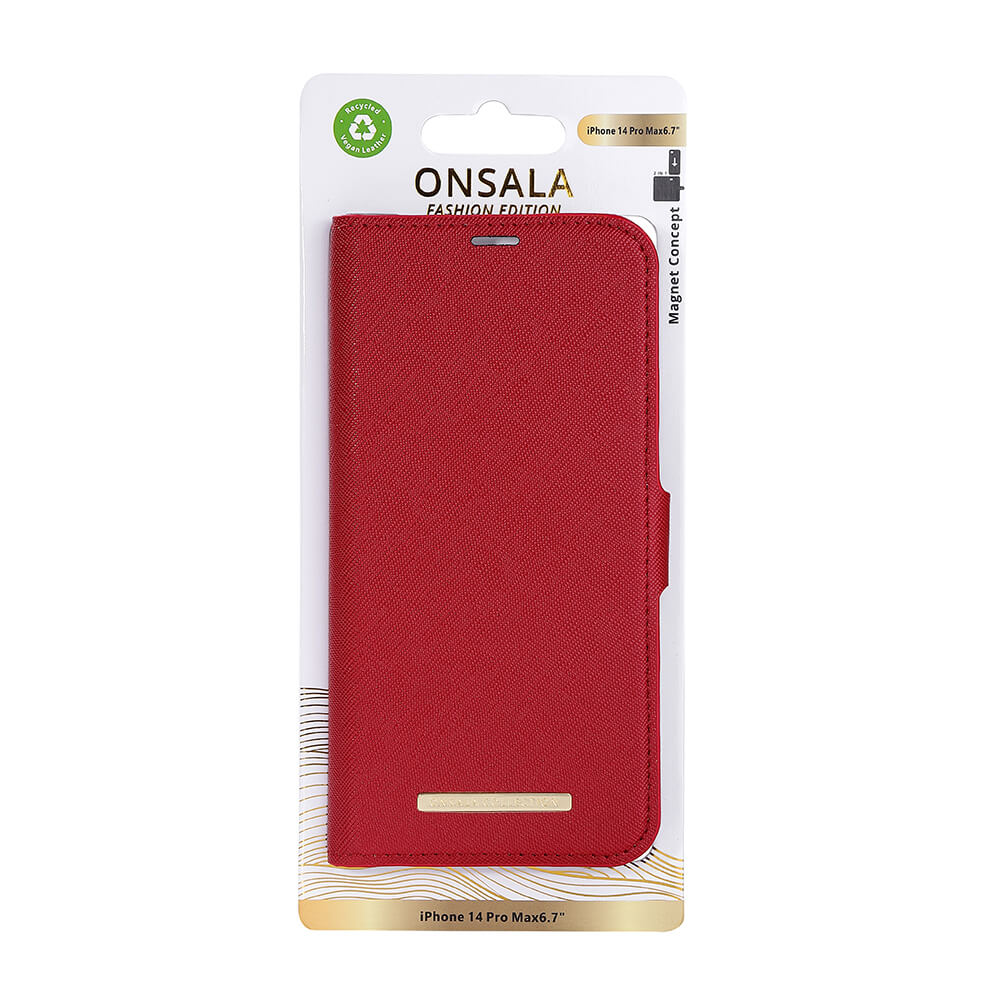 ONSALA iPhone 14 Pro Max Fodral ECO Rd