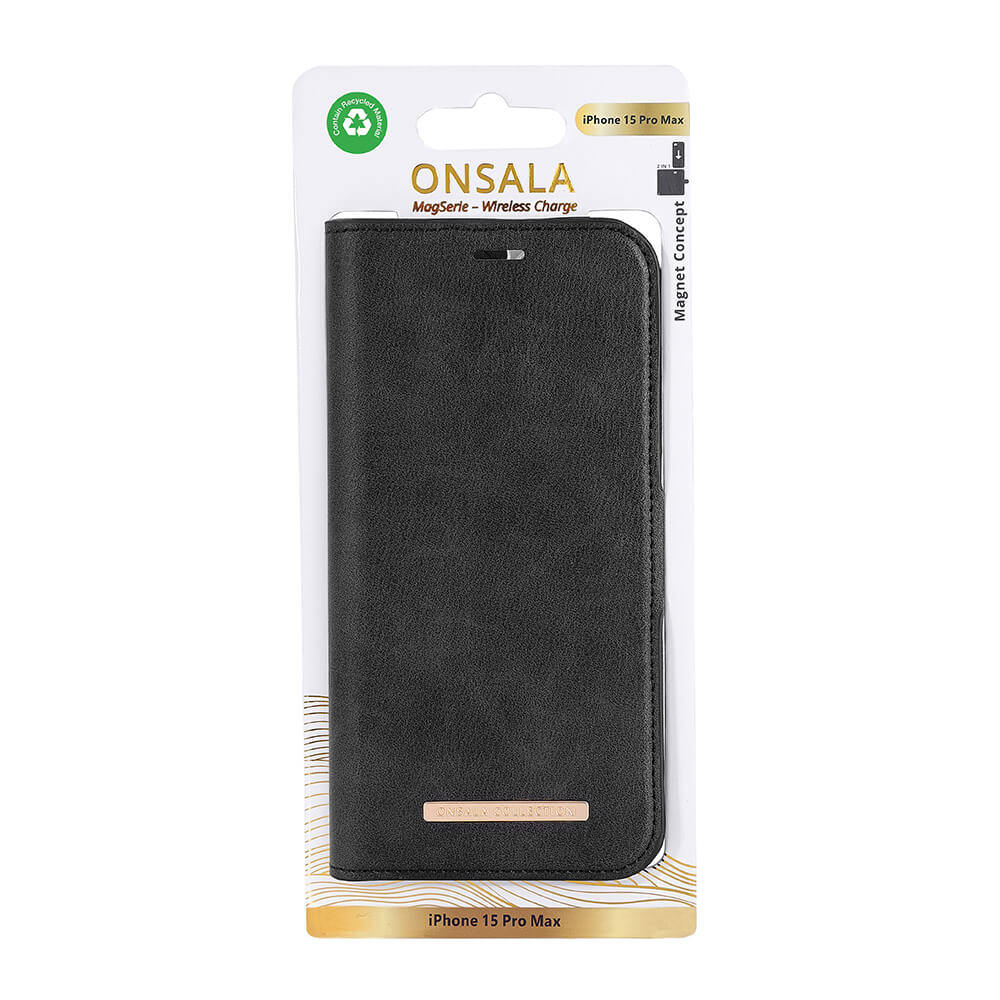 ONSALA iPhone 15 Pro Max Fodral ECO 2in1 MagSafe Svart