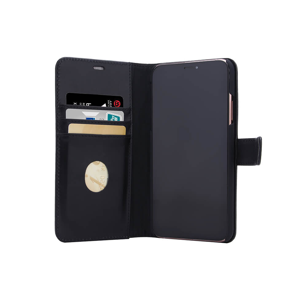 Radicover iPhone 11 Pro Max Mobilfodral 2in1 Äkta Läder Svart