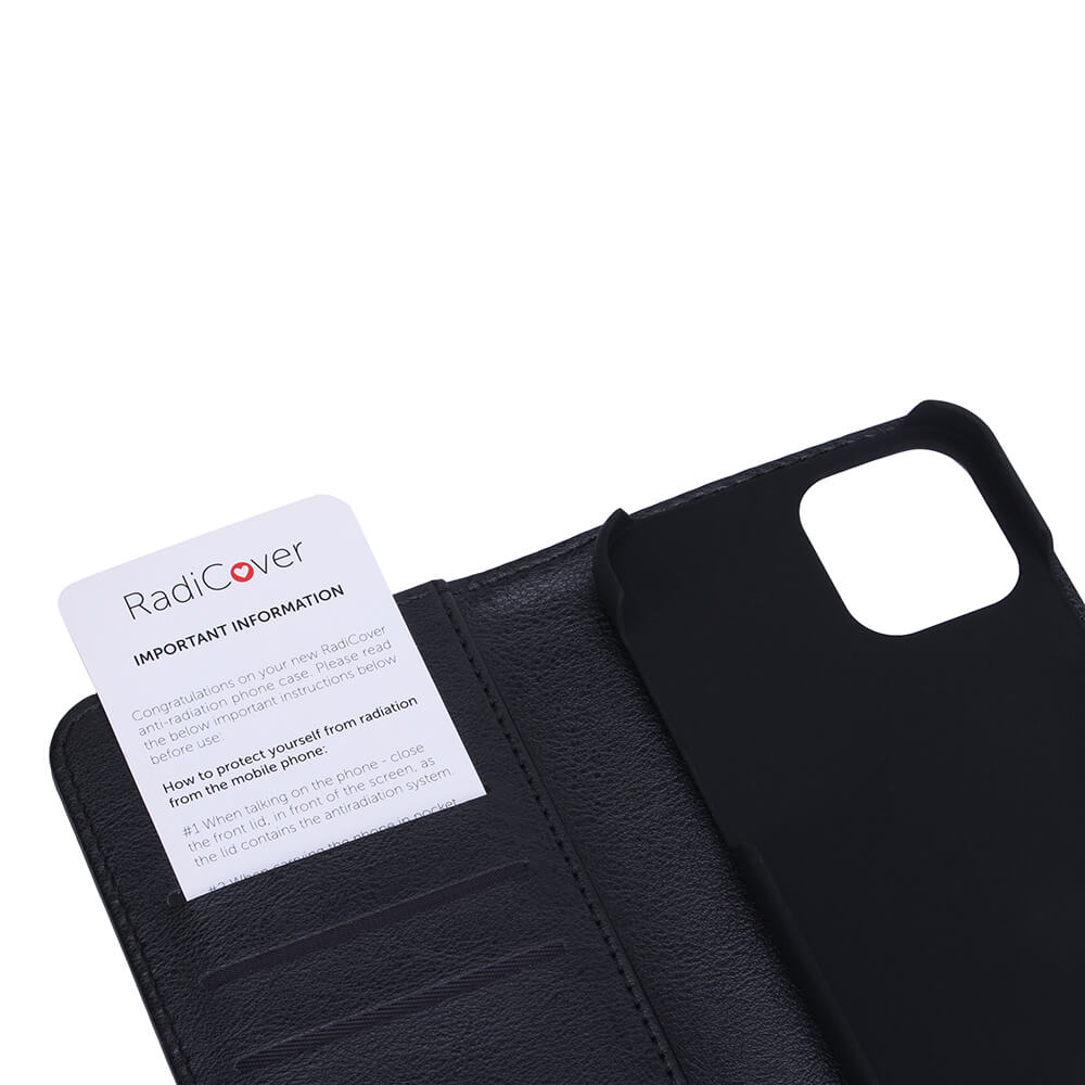 Radicover iPhone 12/12 Pro Mobilfodral Strålningsskydd Svart