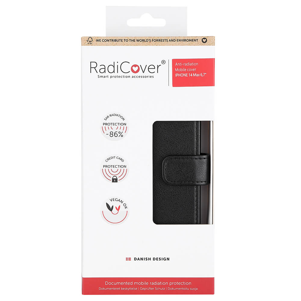 Radicover iPhone 14 Plus Mobilfodral Strlningsskydd Svart