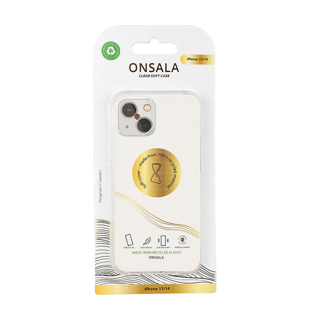 ONSALA iPhone 13/14 Skal ECO Transparent