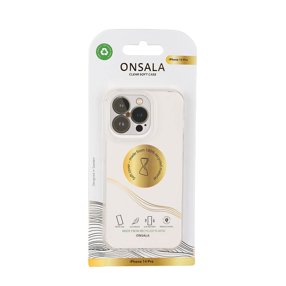ONSALA iPhone 14 Pro Skal ECO Transparent