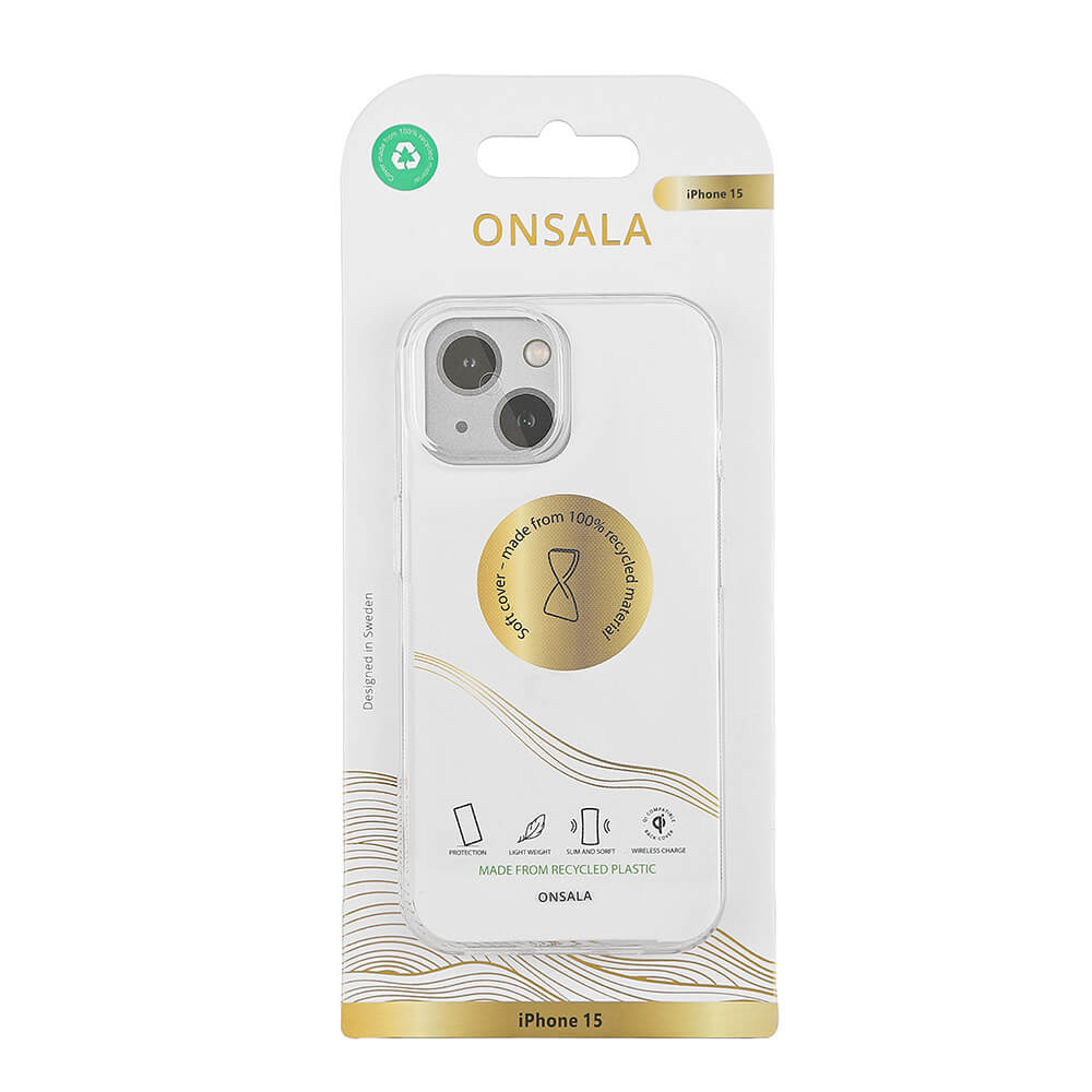 ONSALA iPhone 15 Skal ECO Transparent