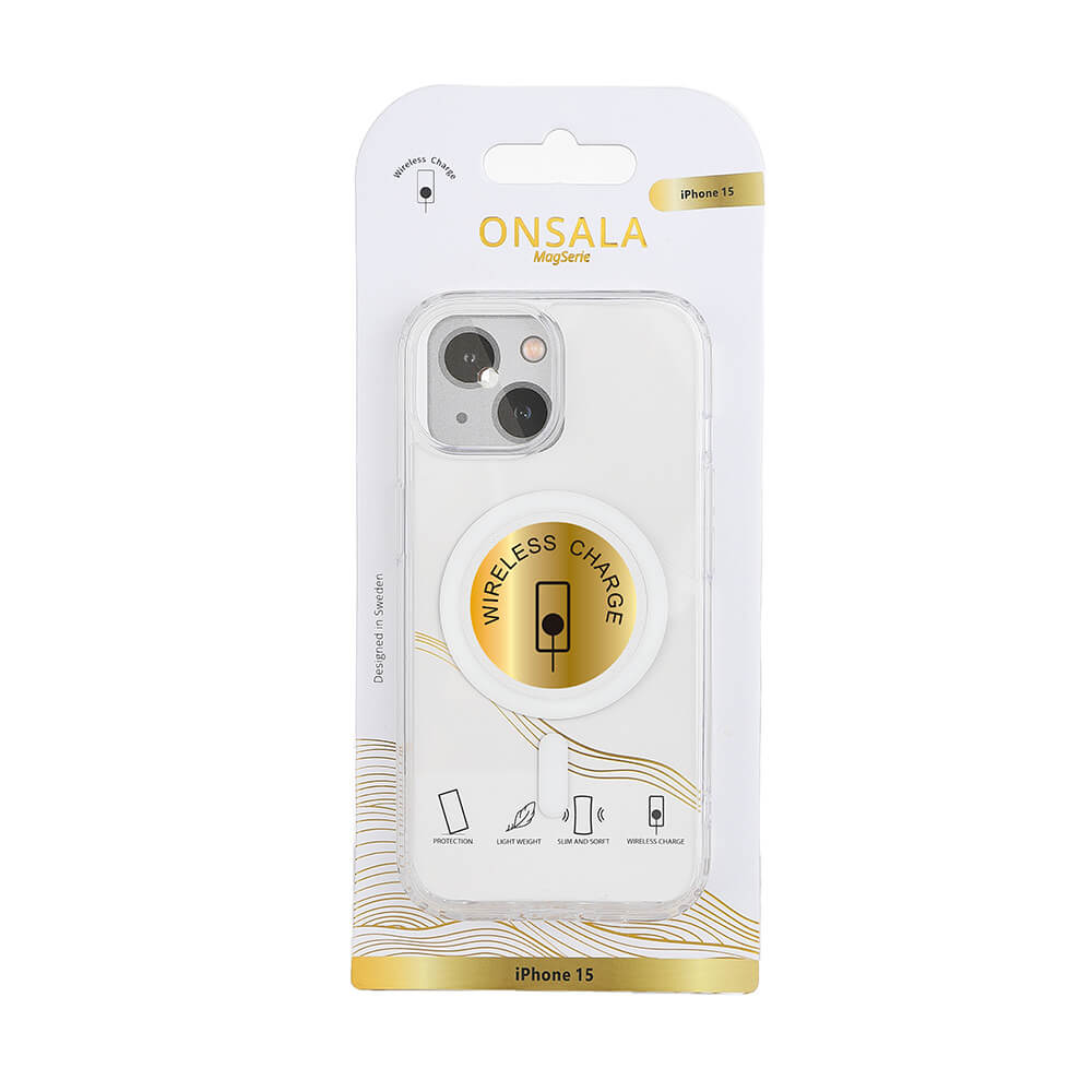 ONSALA iPhone 15 Skal MagSafe TPU Transparent