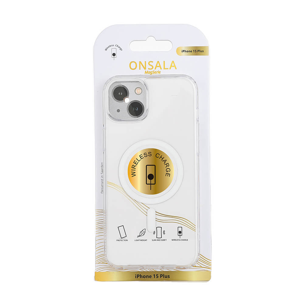 ONSALA iPhone 15 Plus Skal MagSafe TPU Transparent