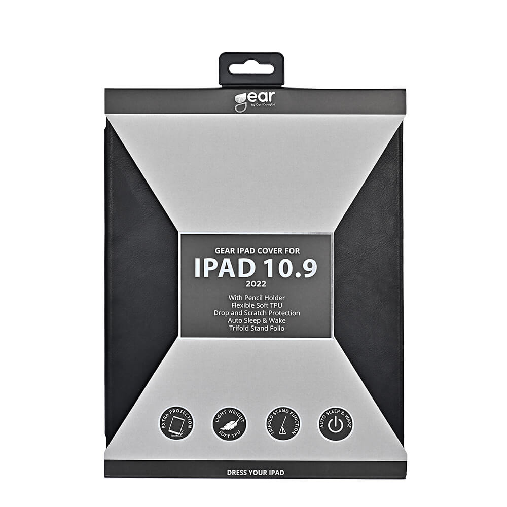 GEAR iPad 10.9 2022 Fodral Pennhållare Svart