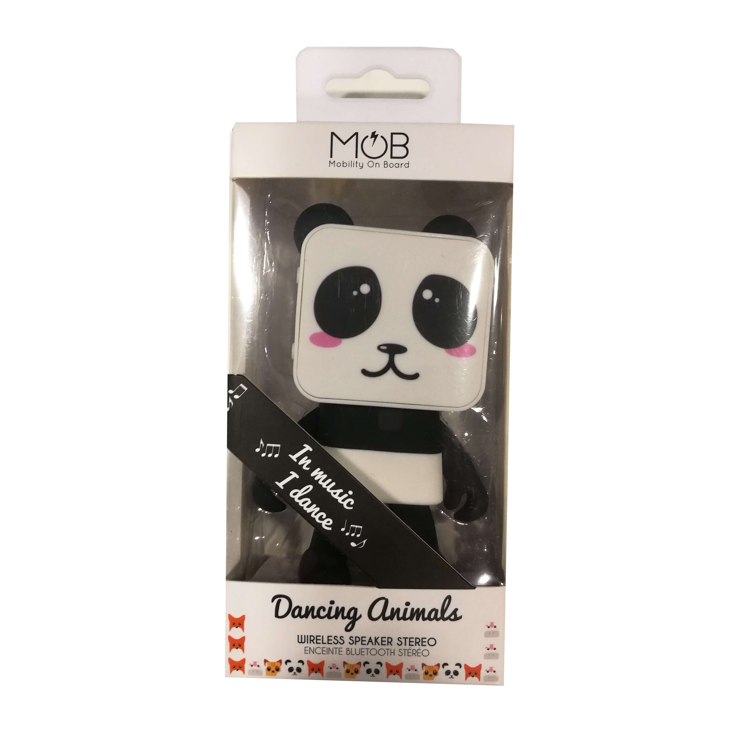 MOB Hgtalare Trdls Dansande Panda Svart/Vit