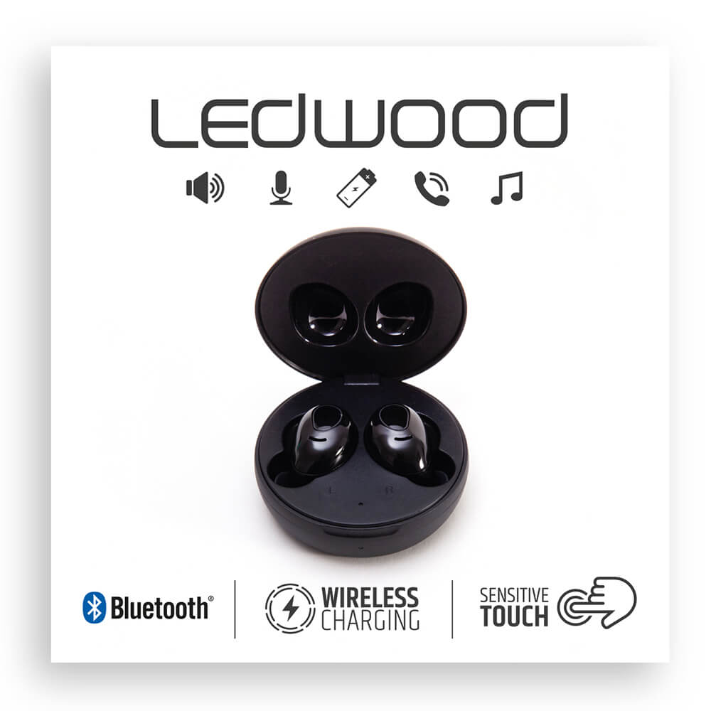 LEDWOOD Hrlur i9 TWS True Wireless In-Ear Mic Svart