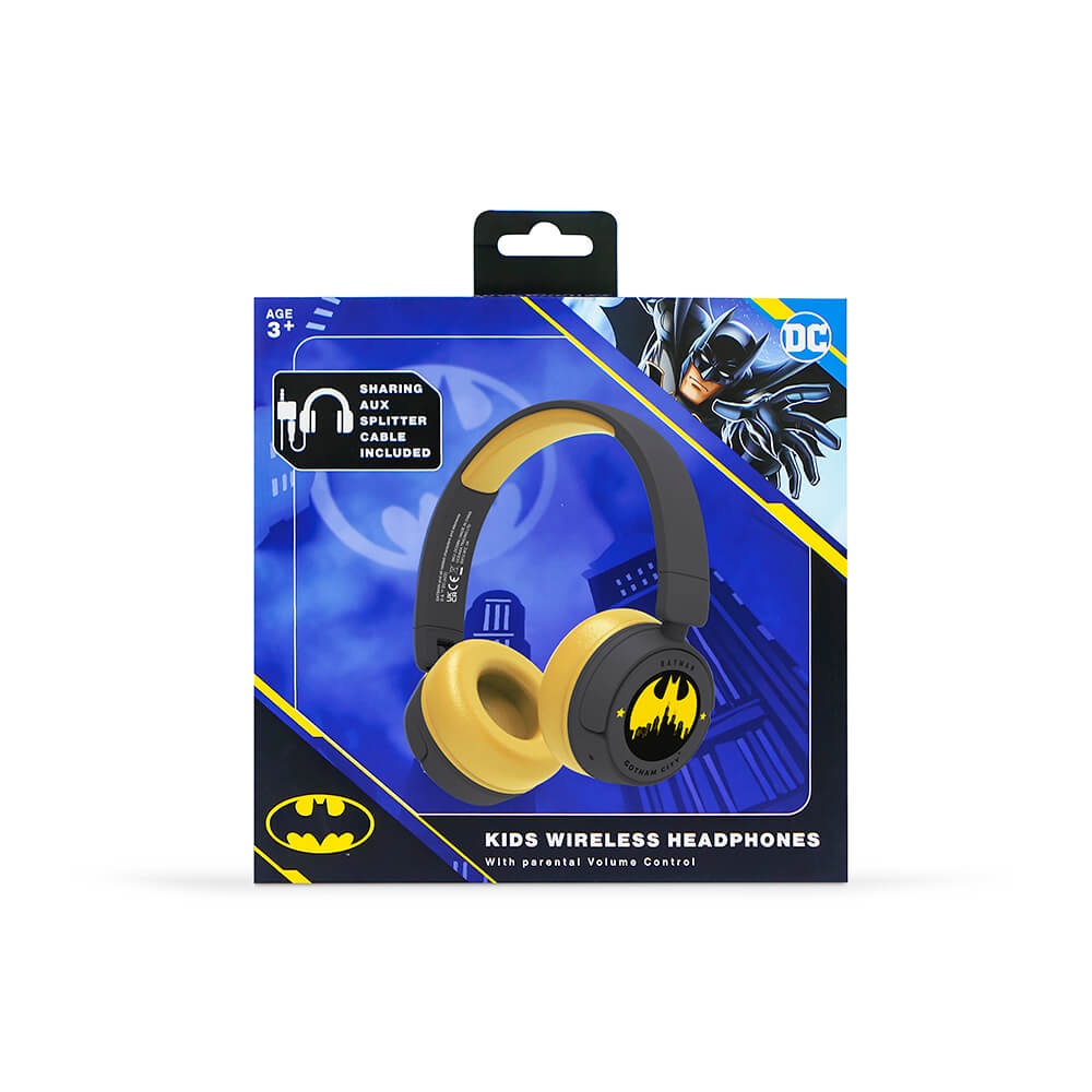 Batman Hrlur Fr Barn On-Ear Trdls Bluetooth