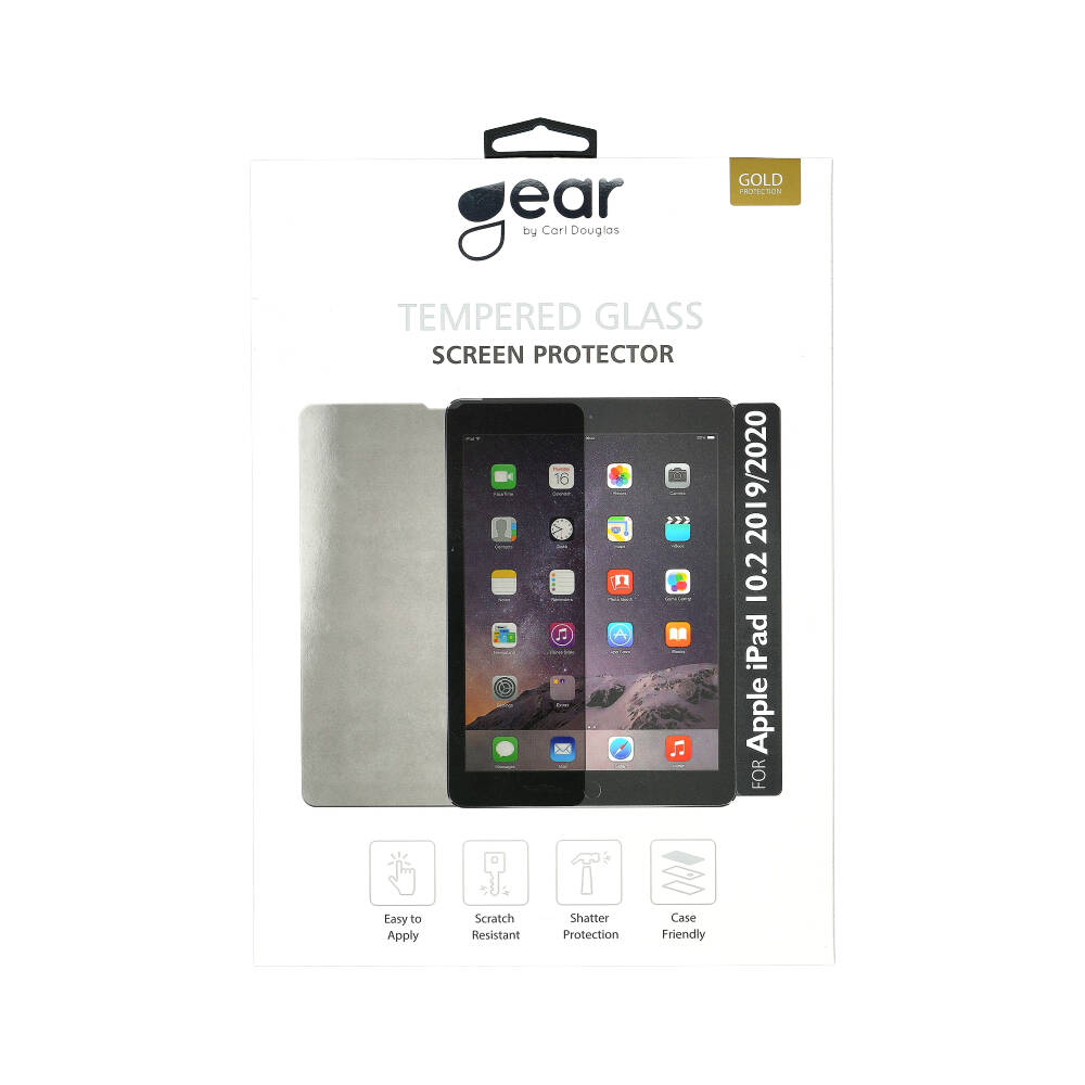 GEAR iPad 10.2 2019/2020/2021 Skrmskydd 2.5D Transparent