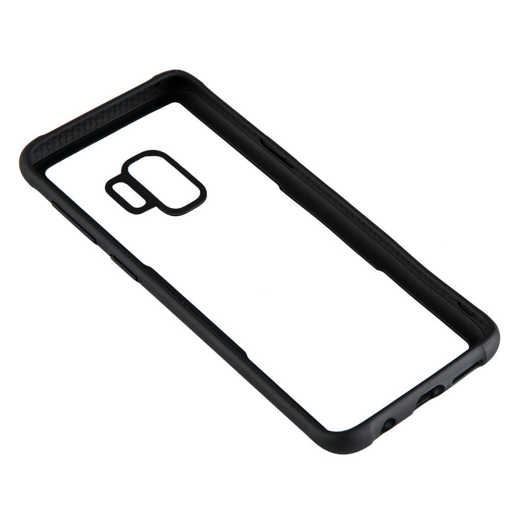 GEAR Samsung Galaxy S9 Mobilskal Hrdat Glas Svart