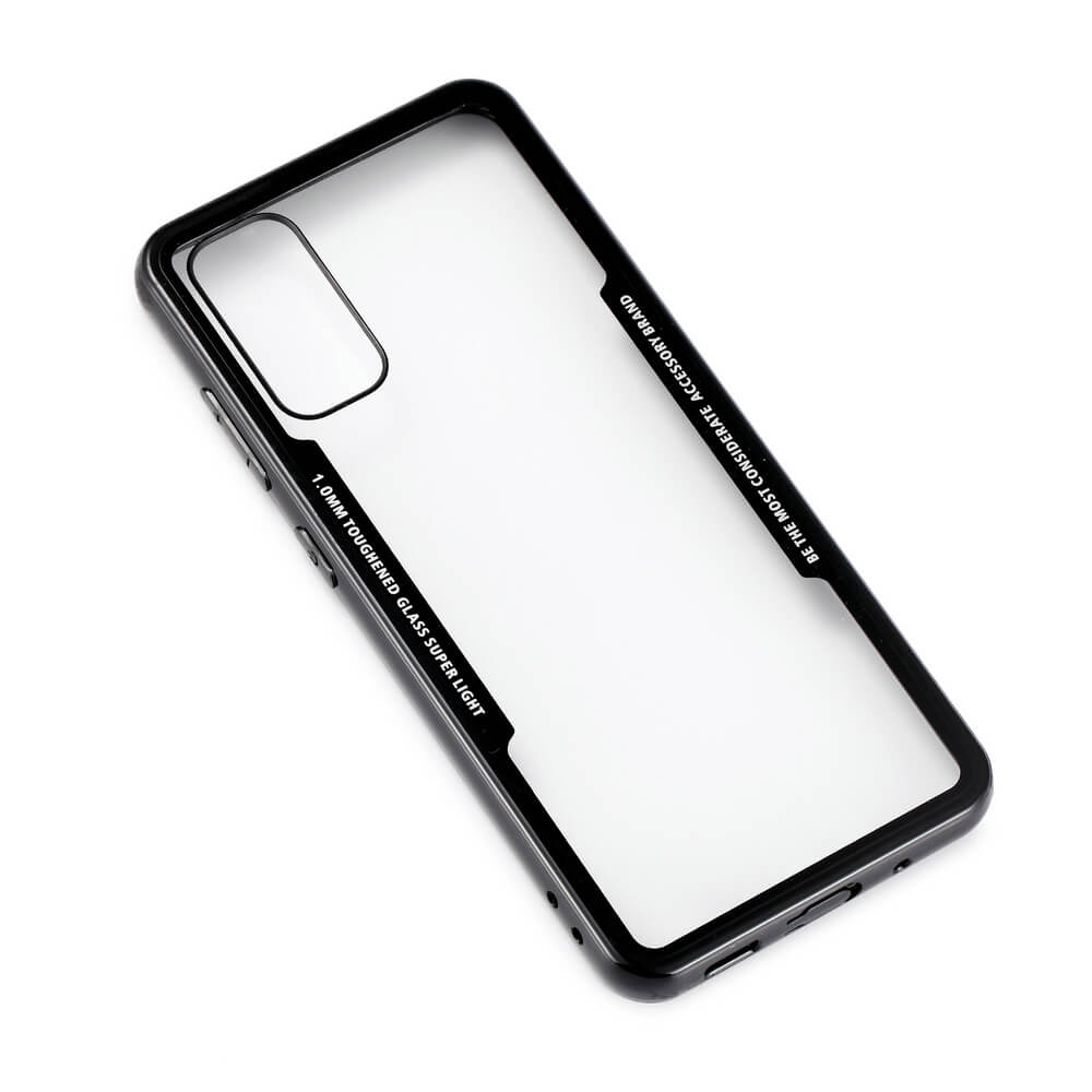 GEAR Samsung Galaxy S20 Mobilskal Hrdat Glas Svart