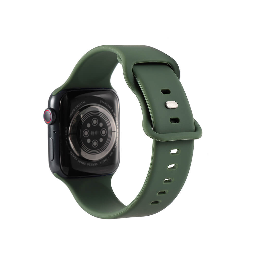 GEAR Klockarmband Silikon Apple Watch 42/44/45/49 mm Olivgrön