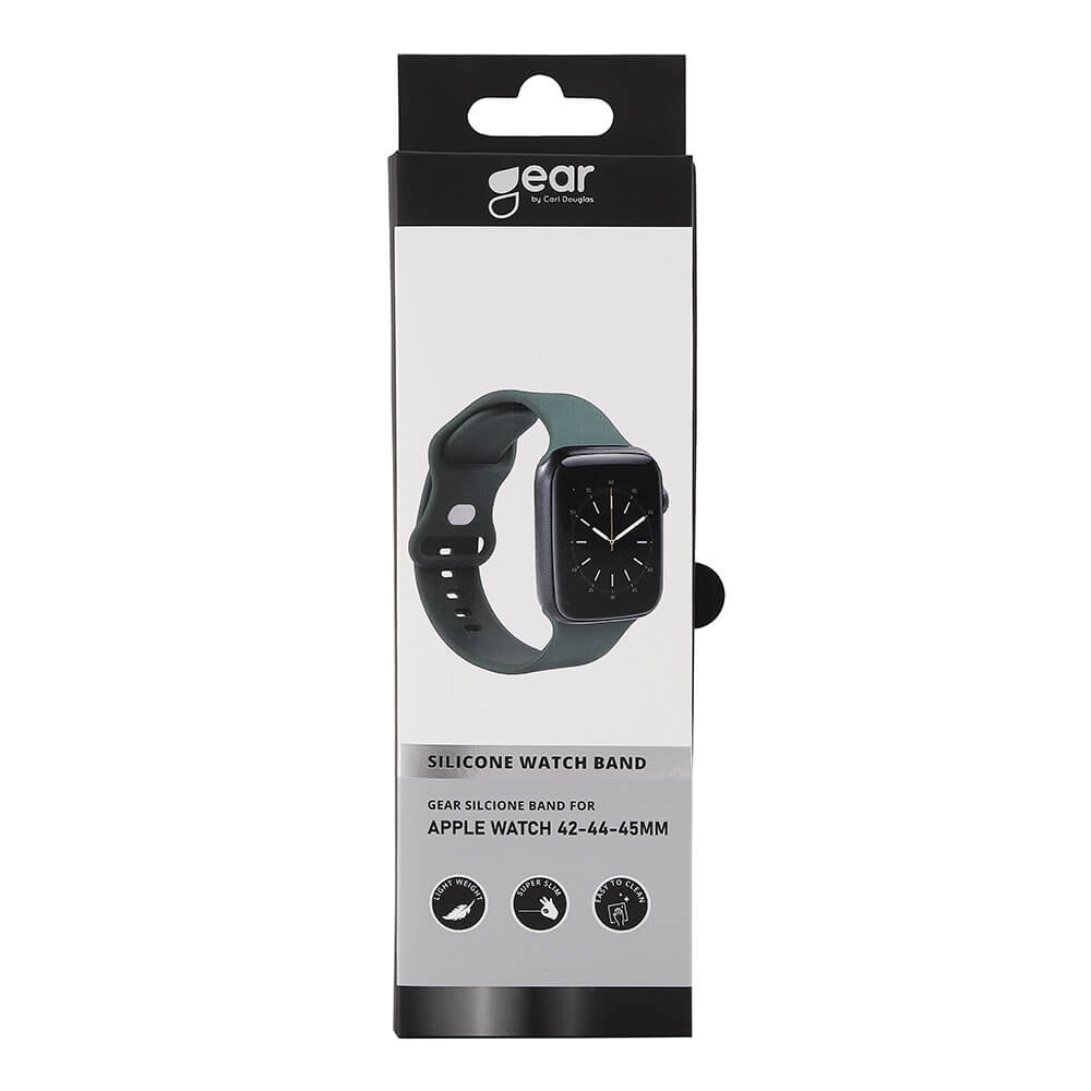 GEAR Klockarmband Silikon Apple Watch 42/44/45/49 mm Olivgrn