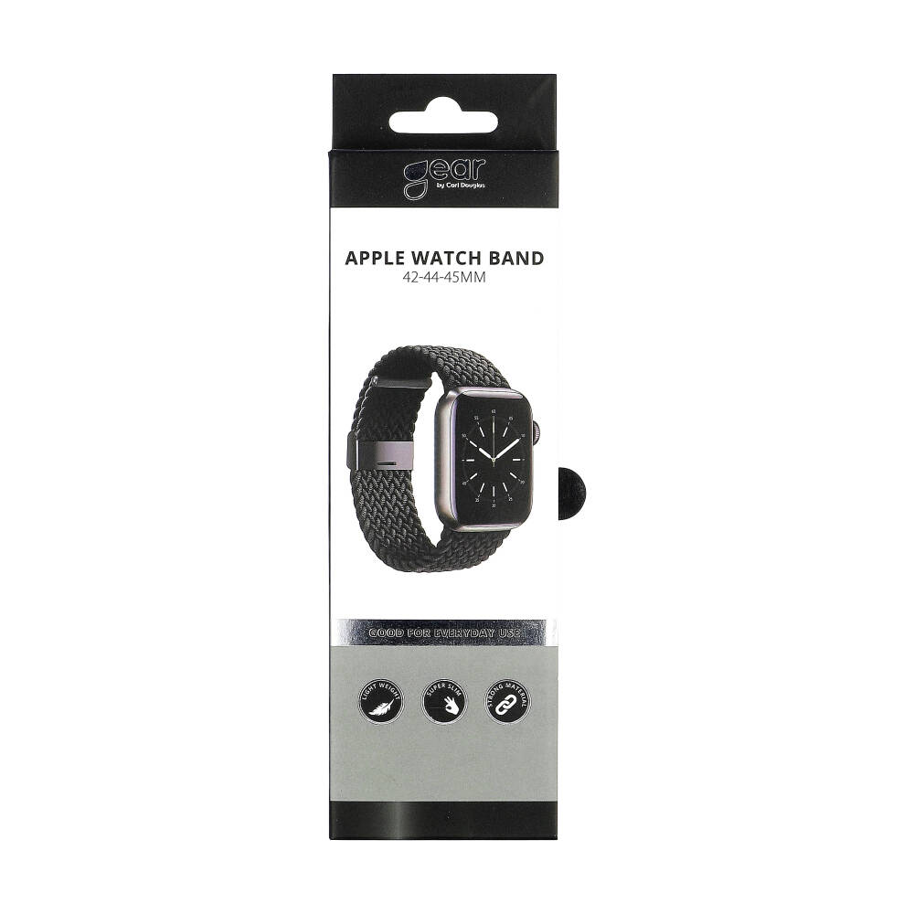 GEAR Klockarmband Fltat Apple Watch 42/44/45/49 mm Svart