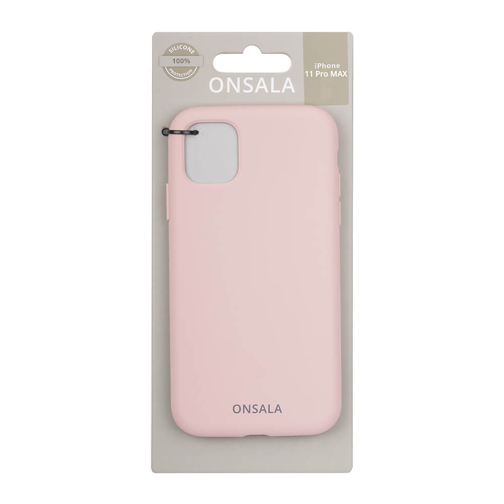 ONSALA iPhone 11 Pro Max Mobilskal Silikon Sand Pink