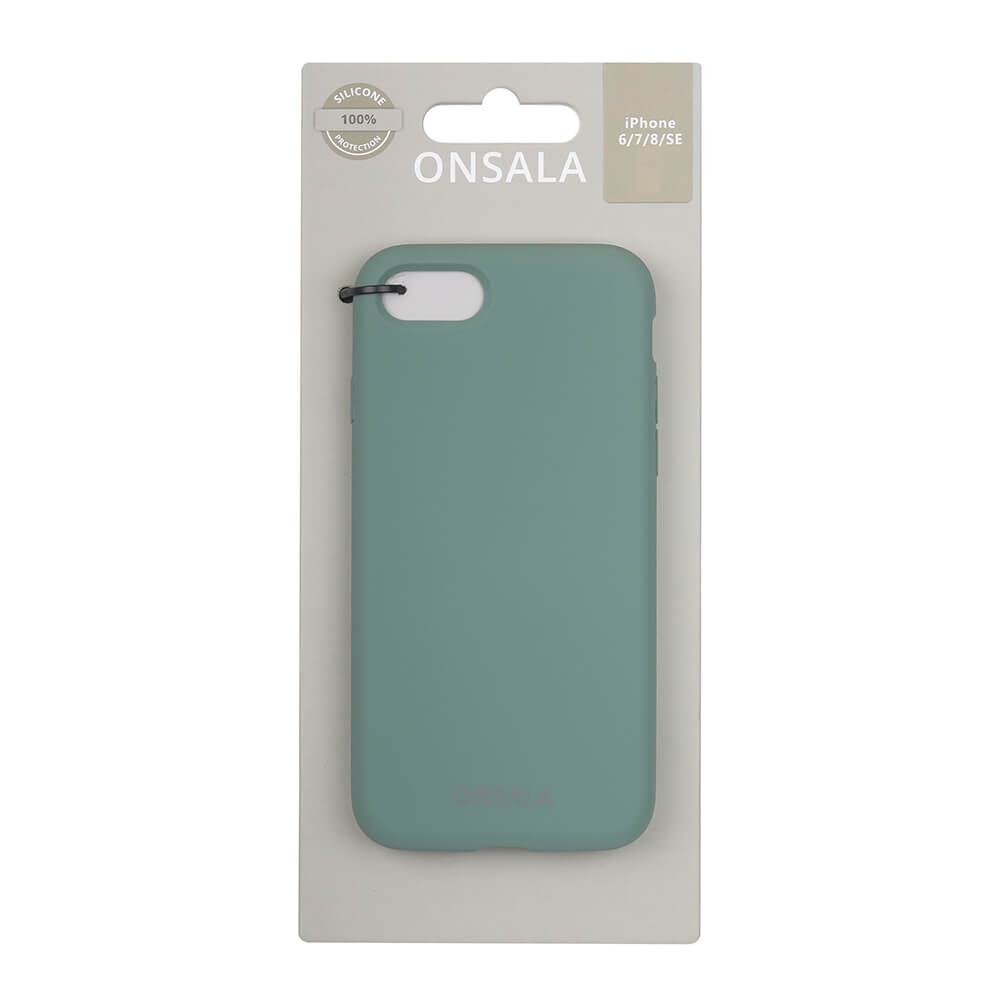 ONSALA iPhone 6/7/8/SE Mobilskal Silikon Pine Green