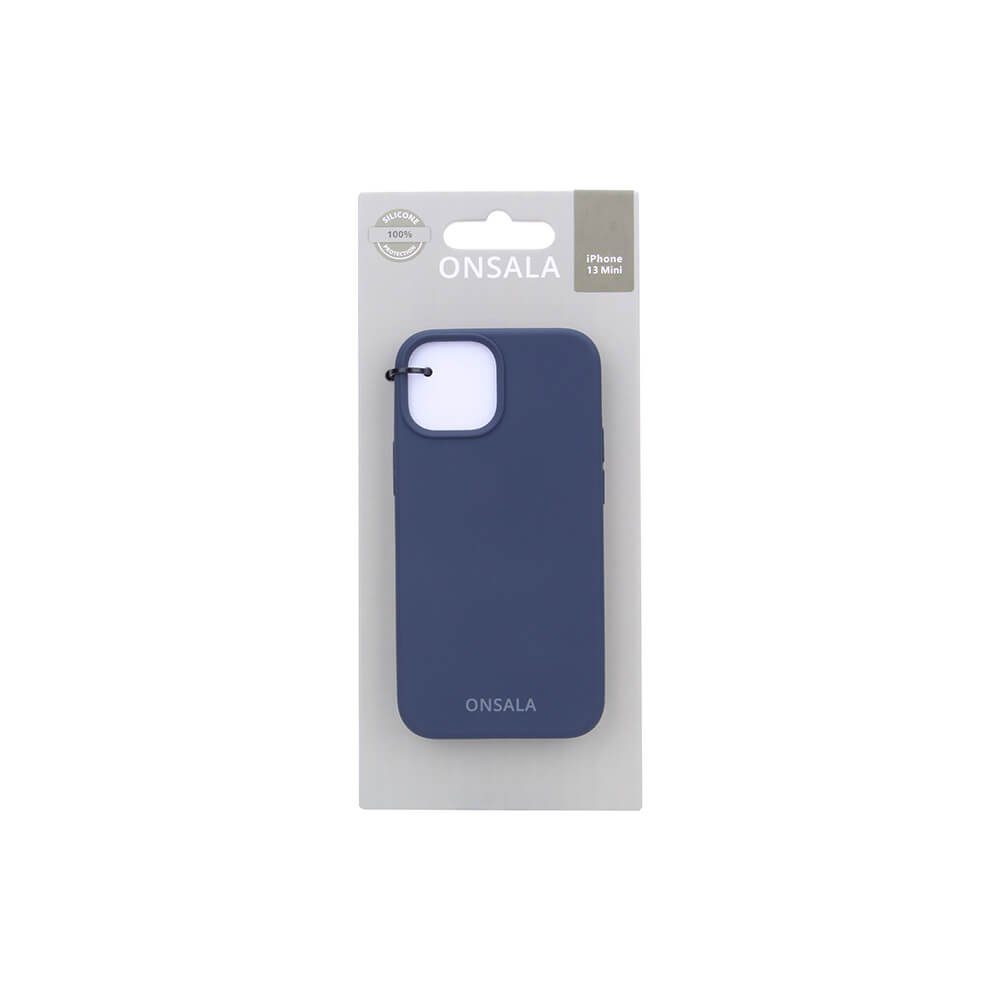 ONSALA iPhone 13 Mini Mobilskal Silikon Cobalt Blue