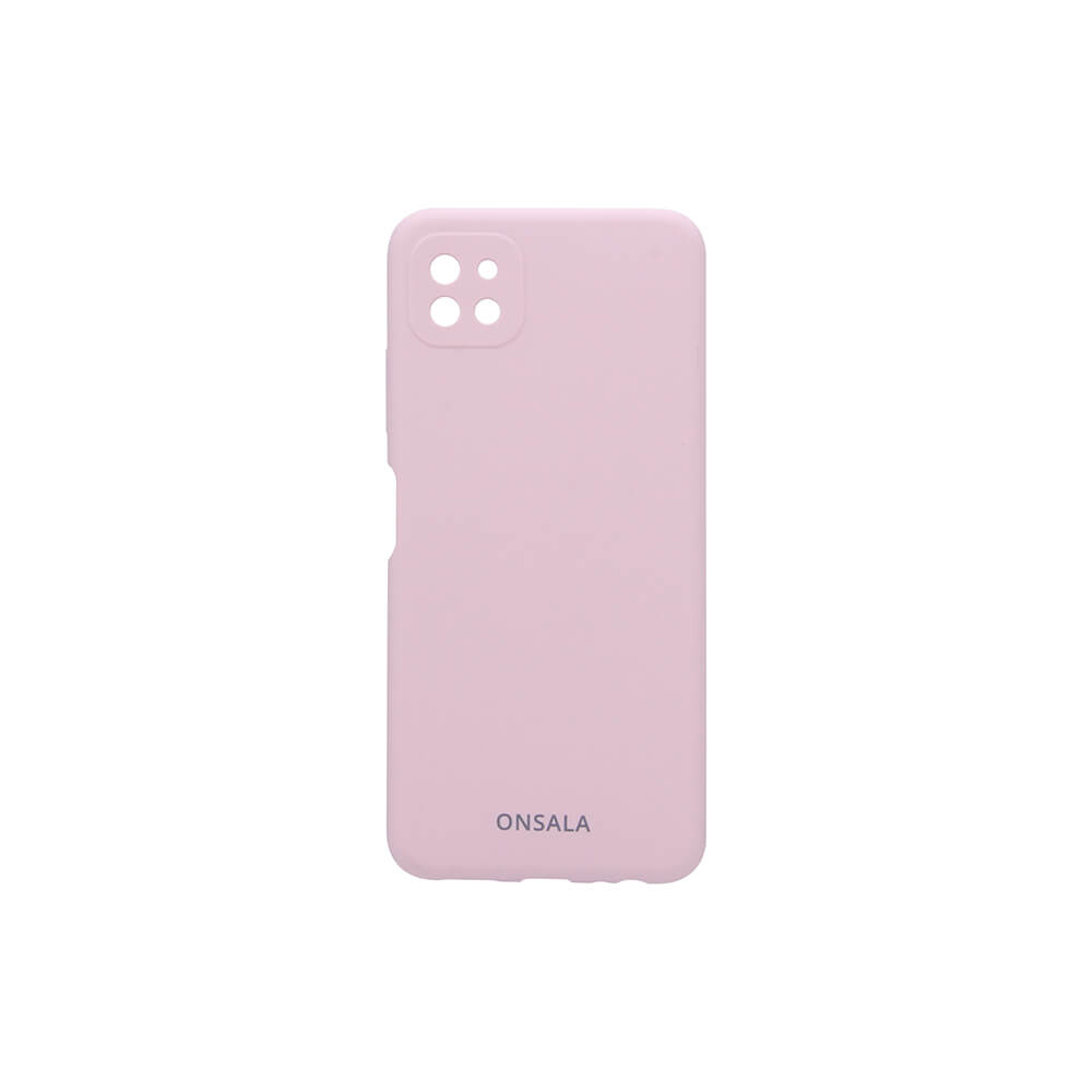 ONSALA Samsung Galaxy A22 5G Mobilskal Silikon Sand Rosa