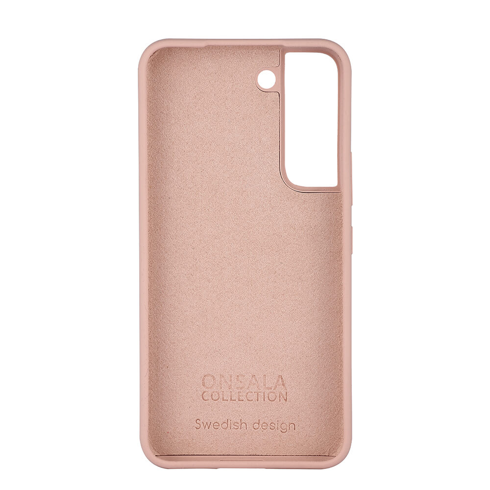 ONSALA Samsung Galaxy S22 Mobilskal Silikon Sand Rosa
